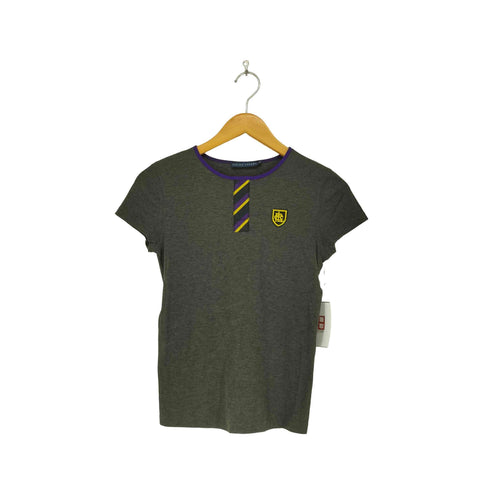 ラルフローレン RALPH LAUREN エンブレムワッペン S/S Tシャツ レディース import:M