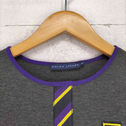 ラルフローレン RALPH LAUREN エンブレムワッペン S/S Tシャツ レディース import:M