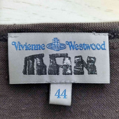 ヴィヴィアンウエストウッドマン Vivienne Westwood MAN 90S~00S ライカ期 オーブロゴ刺繍 ネップ トップス メンズ JPN:44