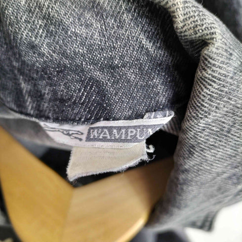 wampum ロゴデザイン デニム トラッカージャケット メンズ