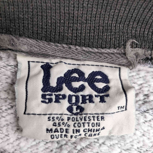 リー Lee sports 90S バスケ チーム ロゴ刺繍 プルオーバー スウェット 巻襟 メンズ import:L