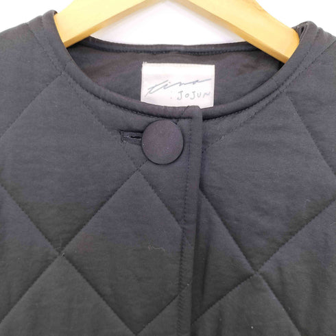 ティーナジョジュン TINA:JOJUN Fur collar quilted jacket ファーカラーキルティングジャケット レディース JPN:M