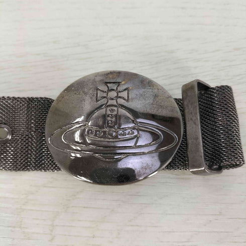 ヴィヴィアンウエストウッド Vivienne Westwood オーブロゴバックル メタルメッシュベルト メンズ