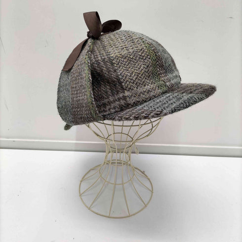 ハリスツイード Harris Tweed ポーランド製 KASZKIET カシュケット 探偵帽 1303型×HB301-D1 ハリスツイード シャーロック メンズ L