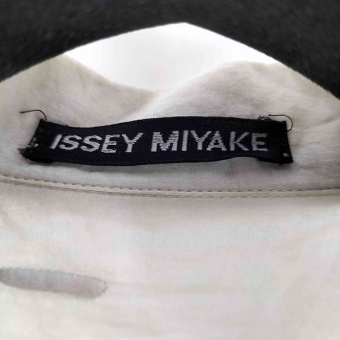 イッセイミヤケ ISSEY MIYAKE カプセル柄 オープンカラーシャツ レディース JPN:2