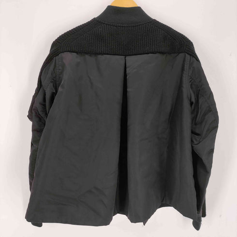 サカイ Sacai 21AW ニット切替ナイロンボンバージャケット メンズ JPN:1