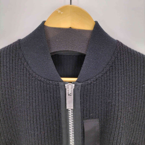 サカイ Sacai 21AW ニット切替ナイロンボンバージャケット メンズ JPN:1