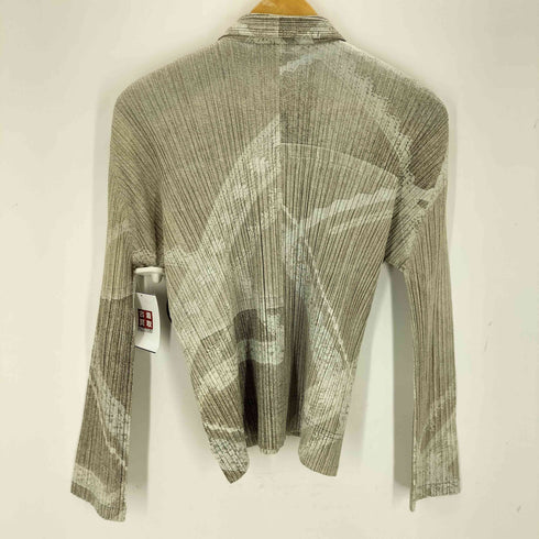 プリーツプリーズイッセイミヤケ PLEATS PLEASE ISSEY MIYAKE 転写シャツジャケット レディース JPN:3