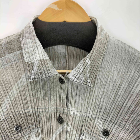 プリーツプリーズイッセイミヤケ PLEATS PLEASE ISSEY MIYAKE 転写シャツジャケット レディース JPN:3