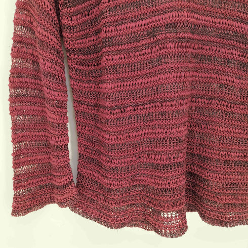 ヒロココシノ HIROKO KOSHINO クルーネック メッシュニット レディース