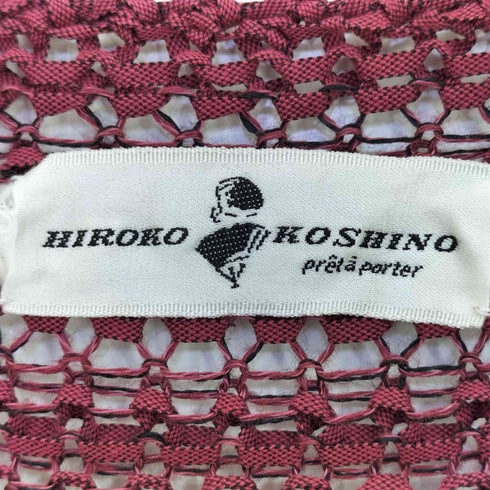 ヒロココシノ HIROKO KOSHINO クルーネック メッシュニット レディース