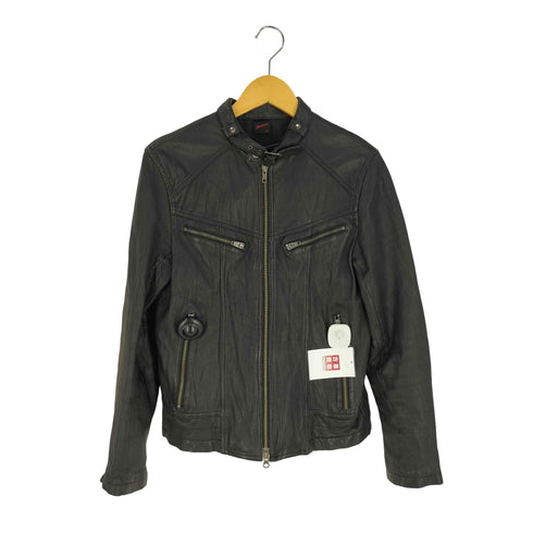 ジャックローズ JACKROSE ラムレザー シングルライダースジャケット メンズ JPN:3