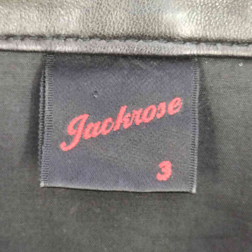 ジャックローズ JACKROSE ラムレザー シングルライダースジャケット メンズ JPN:3