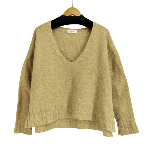 マチェット machatt ウールエルボーパッチニット レディース