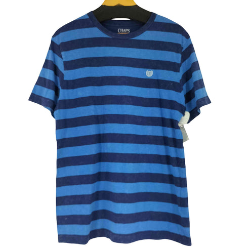 チャップスラルフローレン CHAPS RALPH LAUREN ワンポイント刺繍 S/S ボーダーTシャツ メンズ import:M