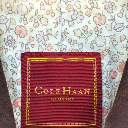 コールハーン COLE HAAN 裏地花柄 コットン スエードジャケット レディース import:XS