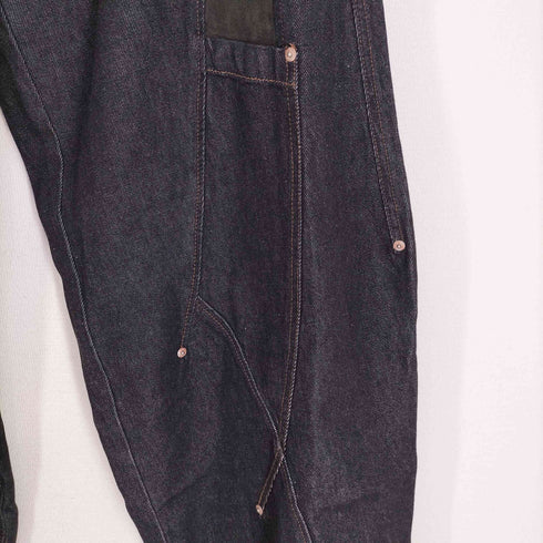 Moitié de pétale スタッツ切替デザイン ワイドデニムパンツ メンズ EUR:50