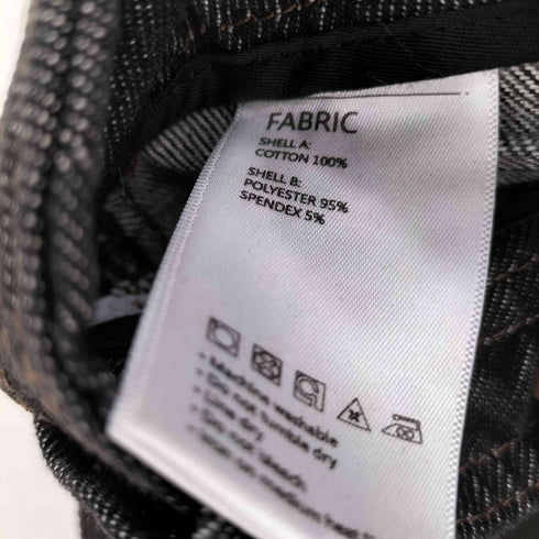 Moitié de pétale スタッツ切替デザイン ワイドデニムパンツ メンズ EUR:50