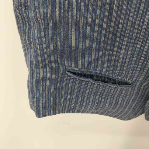 イッセイミヤケメン ISSEY MIYAKE MEN 96ss リネンコットン ストライプ ジレベスト メンズ JPN:M
