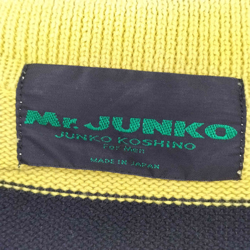 ミスタージュンコ Mr.JUNKO ボーダー ニットポロ メンズ JPN:M