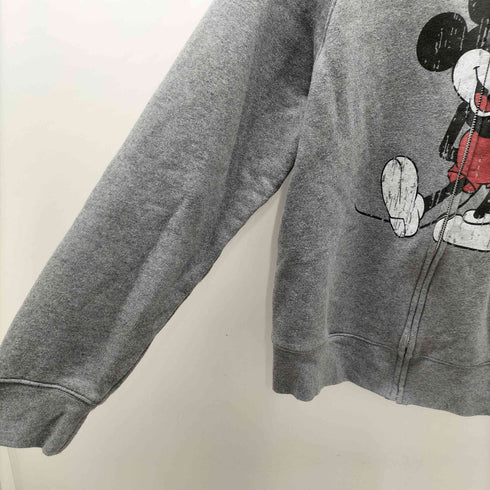 テーマパーク キャラクター プリント ジップアップ パーカー フーディ フェード加工 メンズ import:M