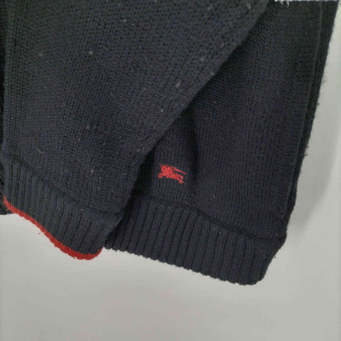バーバリーブラックレーベル BURBERRY BLACK LABEL ウールアクリル ジップニット ドライバーズ メンズ JPN:2
