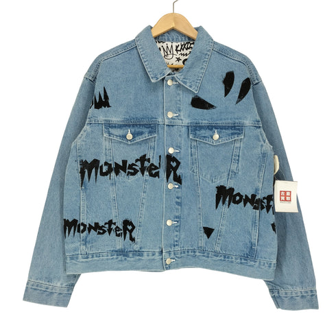 MONSTER 両面プリント デニムジャケット メンズ M