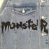 MONSTER 両面プリント デニムジャケット メンズ M