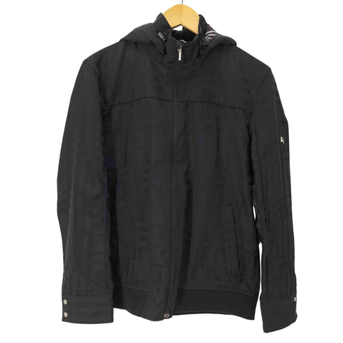 バーバリーブラックレーベル BURBERRY BLACK LABEL シャドーチェック フード ブルゾン 裏地ノバチェック メンズ JPN:M