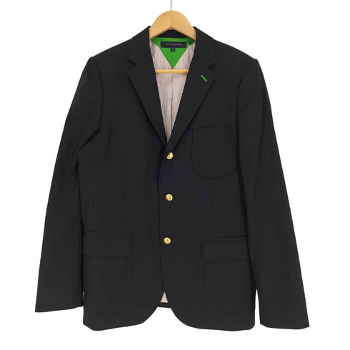 トミーヒルフィガー TOMMY HILFIGER 紺ブレ 金ボタン 3B テーラード ジャケット メンズ import:XL