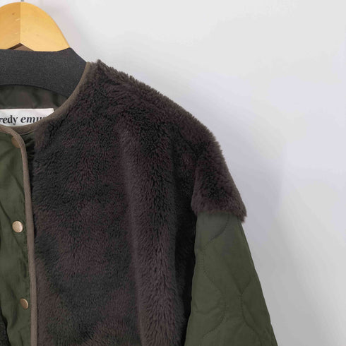 フレディエミュ fredy emue ファー×キルトコート レディース JPN:38