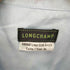 ロンシャン LONGCHAMP ロゴ 刺繍 ハーフボタン バンドカラー L/S シャツ メンズ import:XL