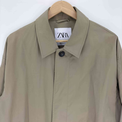 ザラ ZARA 比翼ボタン ポリ チェスター コート メンズ import:L