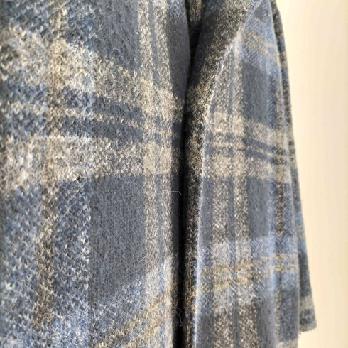ザラ ZARA マドラスチェック オーバーサイズ チェスター コート メンズ import:L