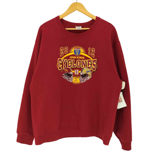 ジャージーズ JERZEES 00s カレッジ アメリカンフットボールプリント スウェット メンズ import:L