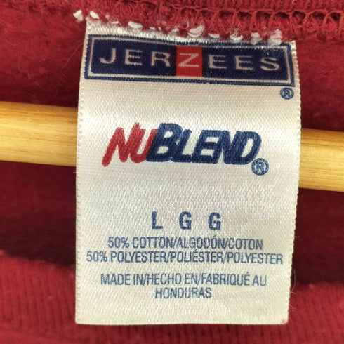 ジャージーズ JERZEES 00s カレッジ アメリカンフットボールプリント スウェット メンズ import:L