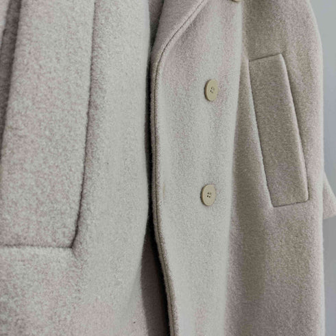 ザラ ZARA 22AW オーバーサイズ ウール ダブルブレスト チェスター コート メンズ import:L