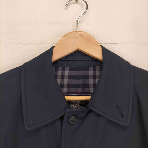 バーバリーズ BURBERRYS MADE IN ENGLAND 裏地チェックステンカラーコート メンズ