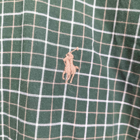 ラルフローレン RALPH LAUREN CUSTOM FIT ポニー刺繍 チェック B.D L/S シャツ メンズ import:S