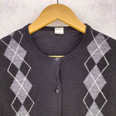 ジョンスメドレー JOHN SMEDLEY アーガイルカーディガン レディース import:M