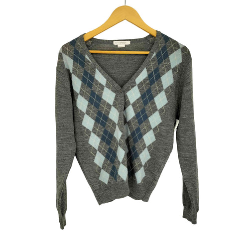 ジョンスメドレー JOHN SMEDLEY アーガイルカーディガン レディース import:S
