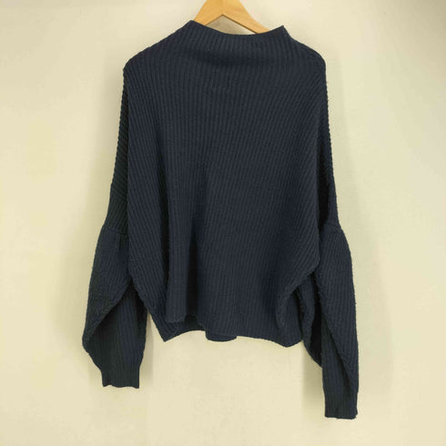アメリヴィンテージ Ameri VINTAGE ポリ混 レーヨン バルーン袖 ハイネック ニット レディース
