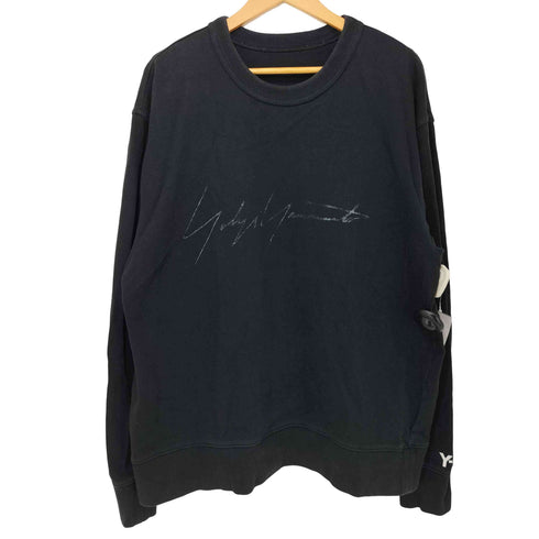 ワイスリー Y-3 DISTRESSED SIGNATURE CREW SWEATSHIRT メンズ JPN:L