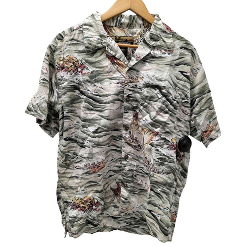 パタゴニア patagonia 00S pataloha パタロハ オープンカラー S/S ハワイアン アロハシャツ 総柄 開襟 メンズ import:S