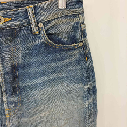 カットオフ ボタンフライデニムパンツ レディース