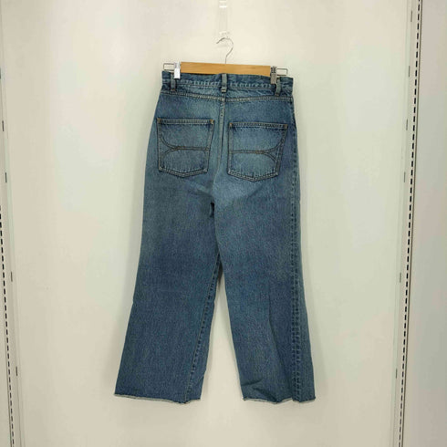 BRILL ボタンフライ カットオフ ストレートデニムパンツ レディース