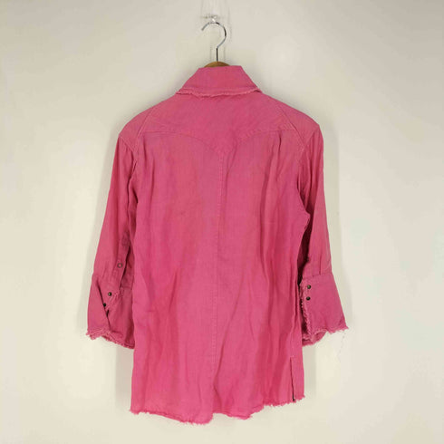 フランシストモークス FranCisT_MOR.K.S Y2K フリンジ ラインストーン リネン100 ワイヤーシャツ メンズ JPN:3