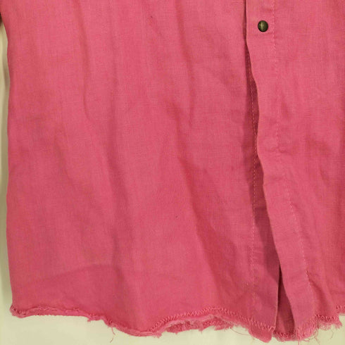 フランシストモークス FranCisT_MOR.K.S Y2K フリンジ ラインストーン リネン100 ワイヤーシャツ メンズ JPN:3