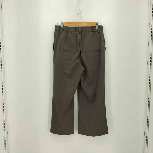 BRILL ウエストデザイン センタープレス クロップドストレートスラックスパンツ レディース