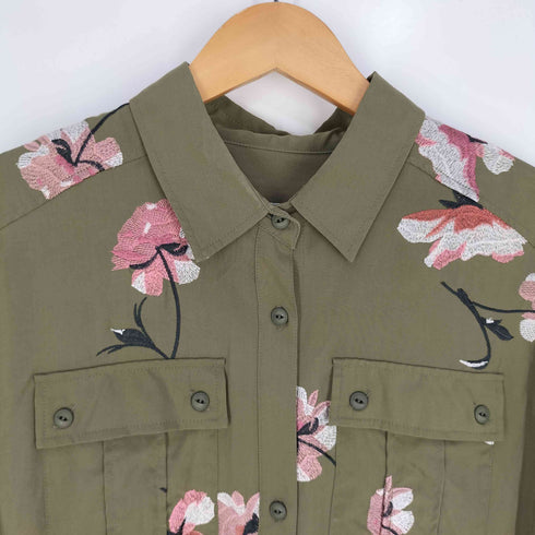 グレースコンチネンタル GRACE CONTINENTAL 刺繍アーミーシャツワンピース レディース JPN:36